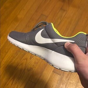 Nike Gray and White Sneakers